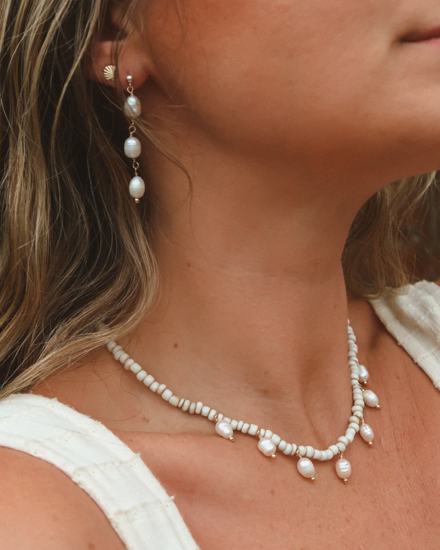 Playa Pearl Drop Necklace