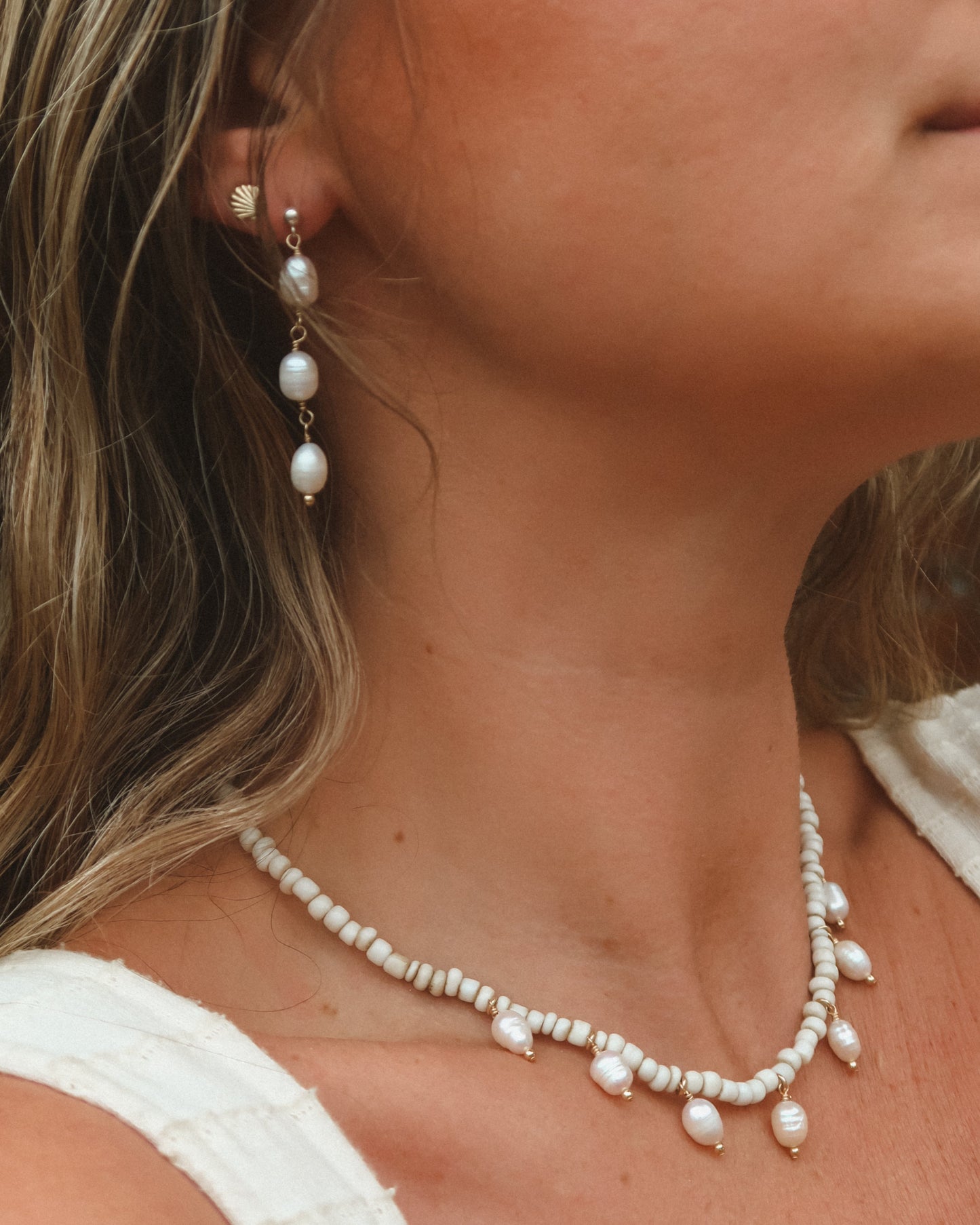 Playa Pearl Drop Earrings