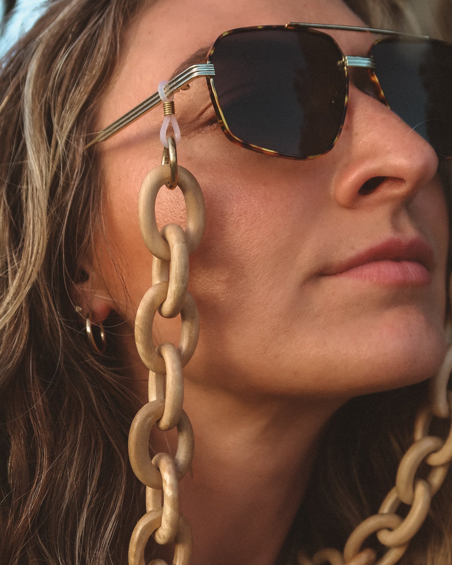 Kaan Kun Wooden Sunglasses Chain