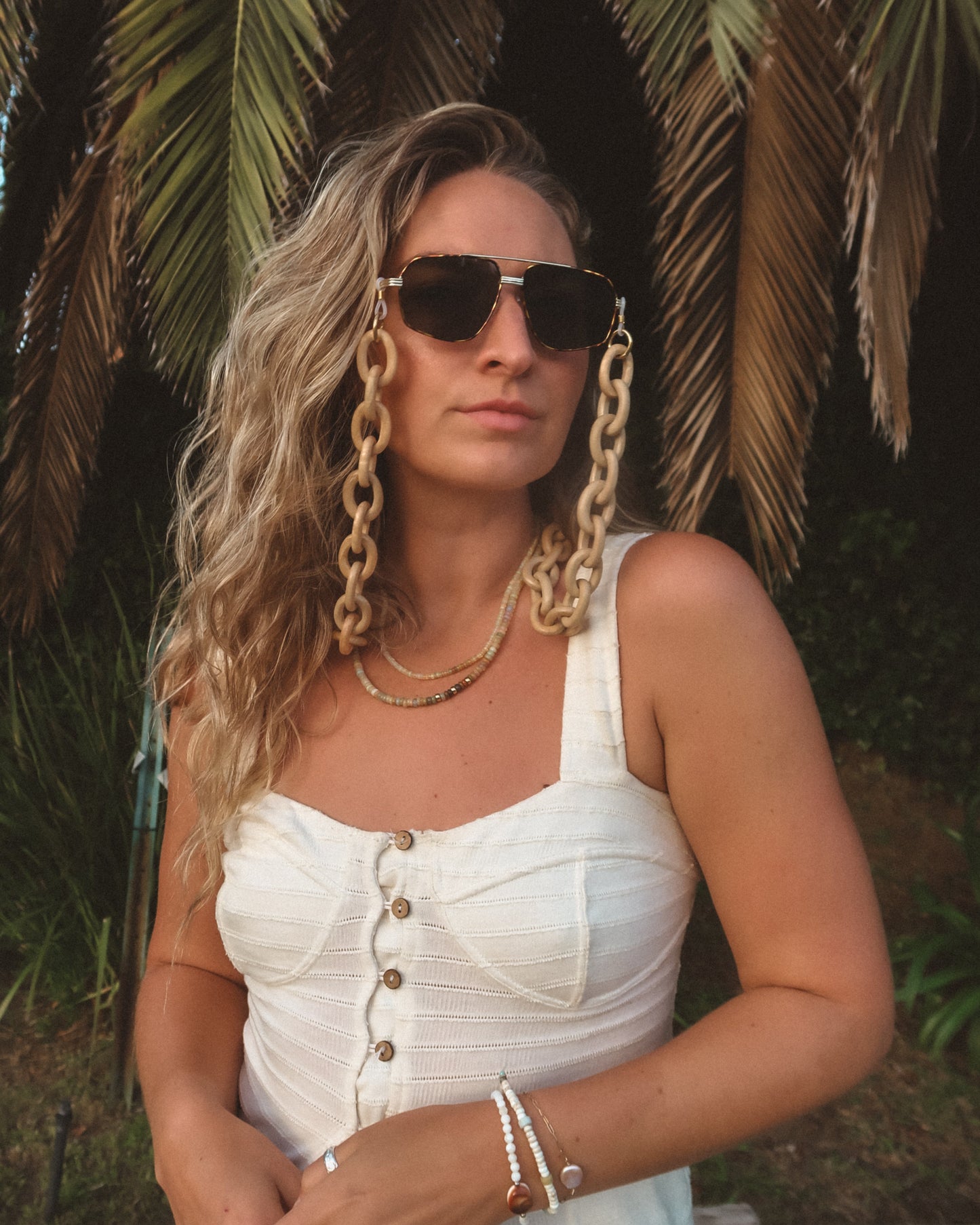 Kaan Kun Wooden Sunglasses Chain