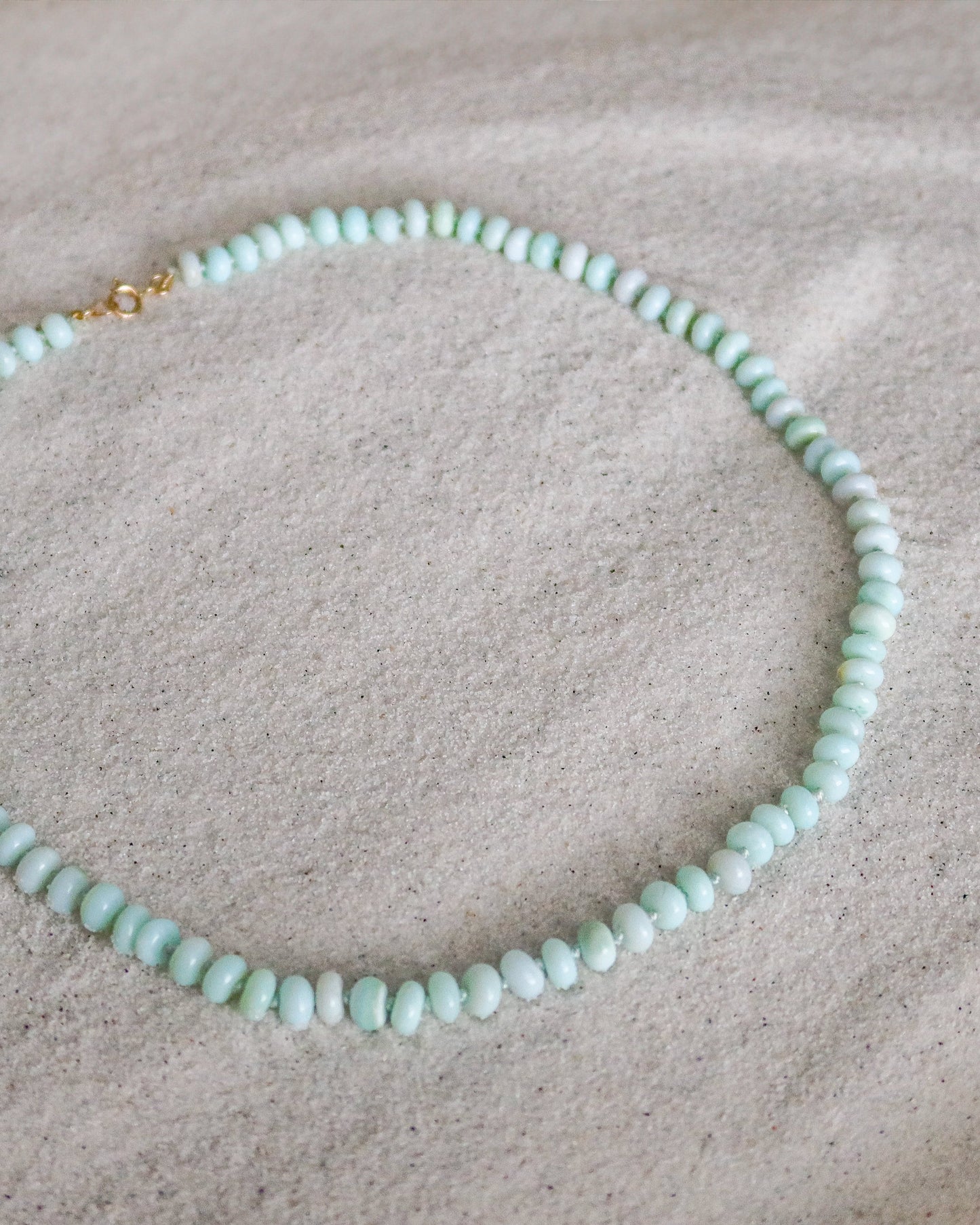 Mint Chip Opal Necklace