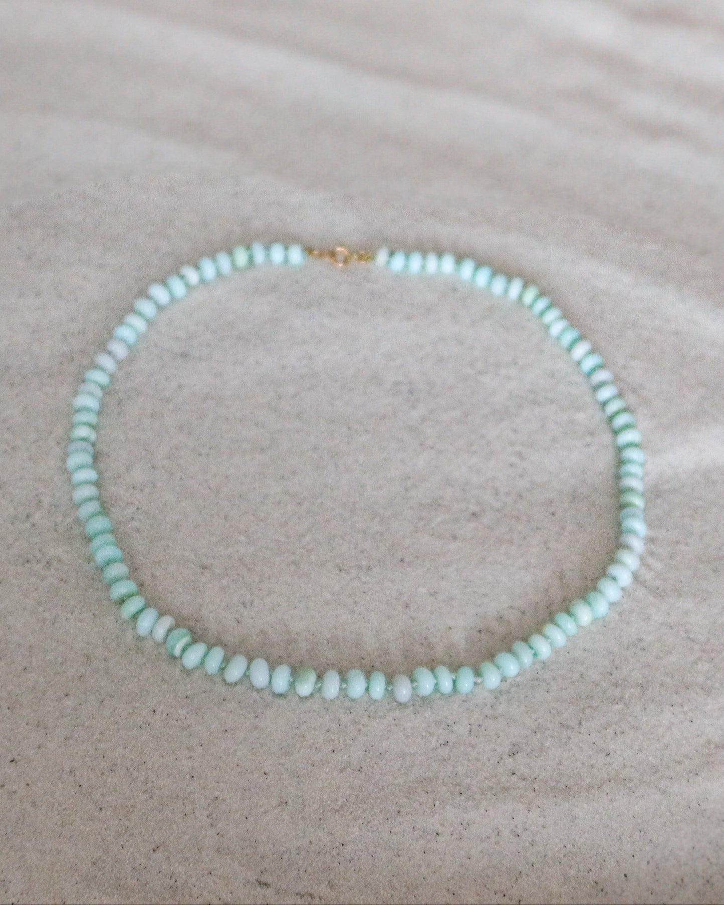 Mint Chip Opal Necklace