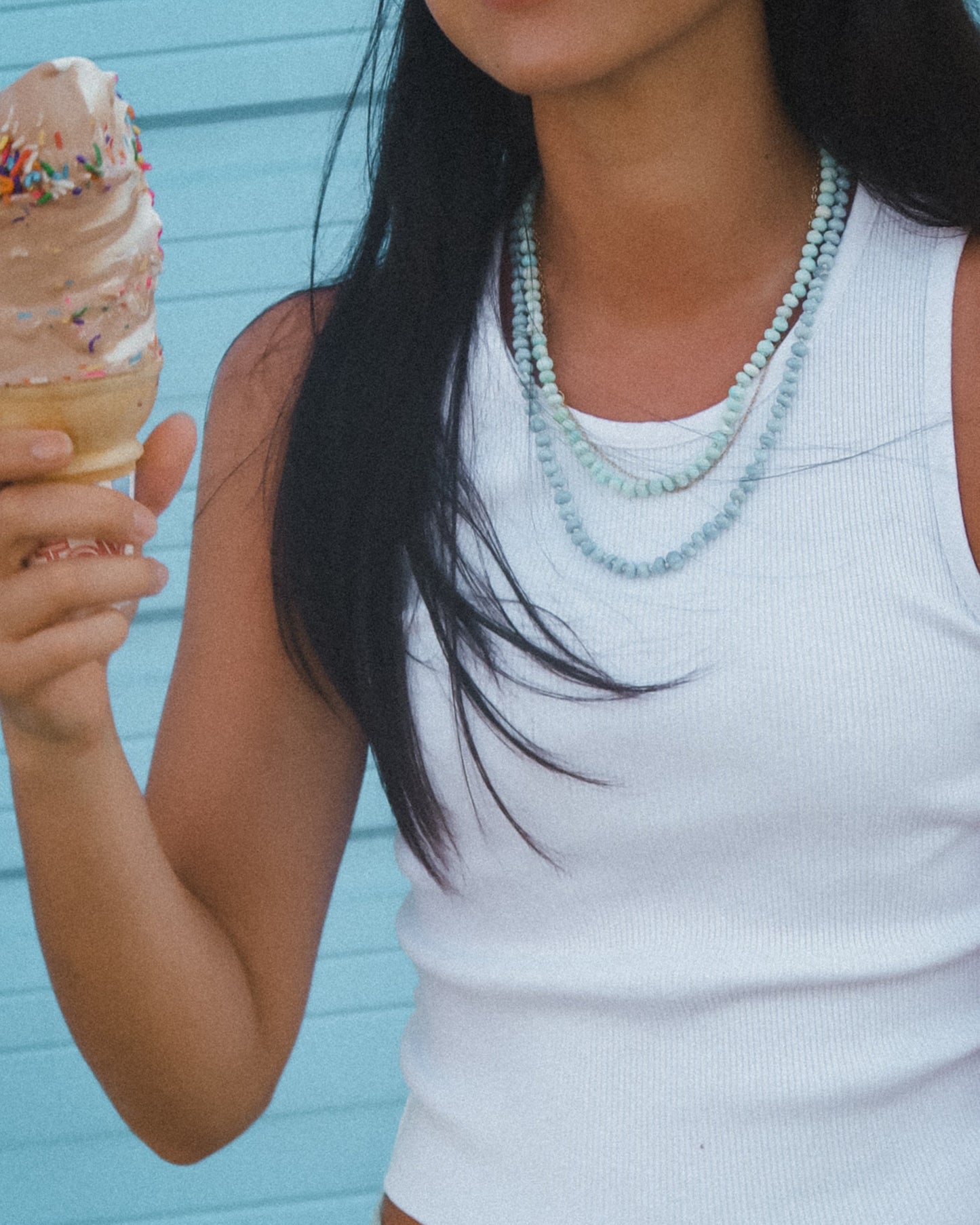 Cotton Candy Scoop Necklace