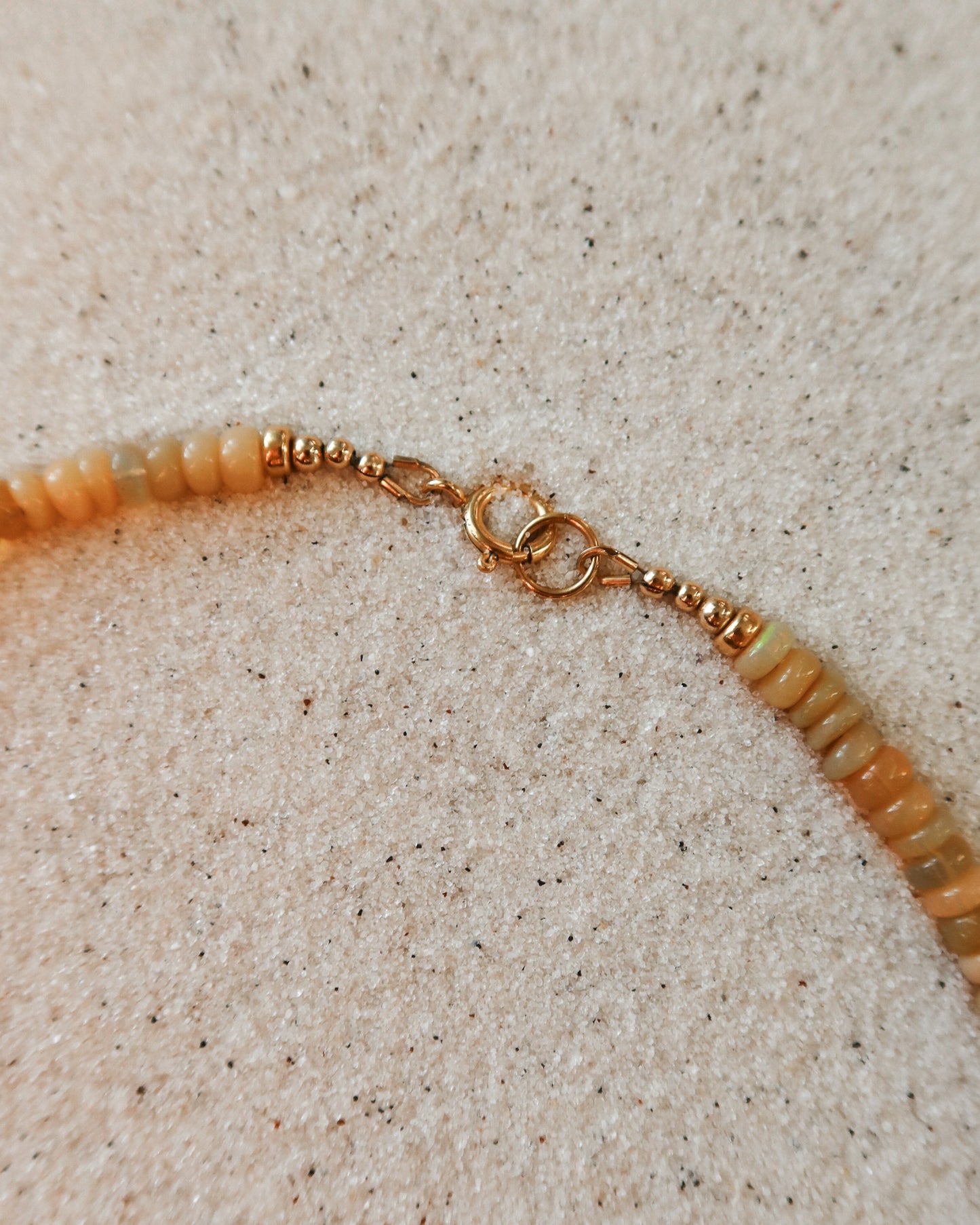 Large Sueños Fire Opal Necklace